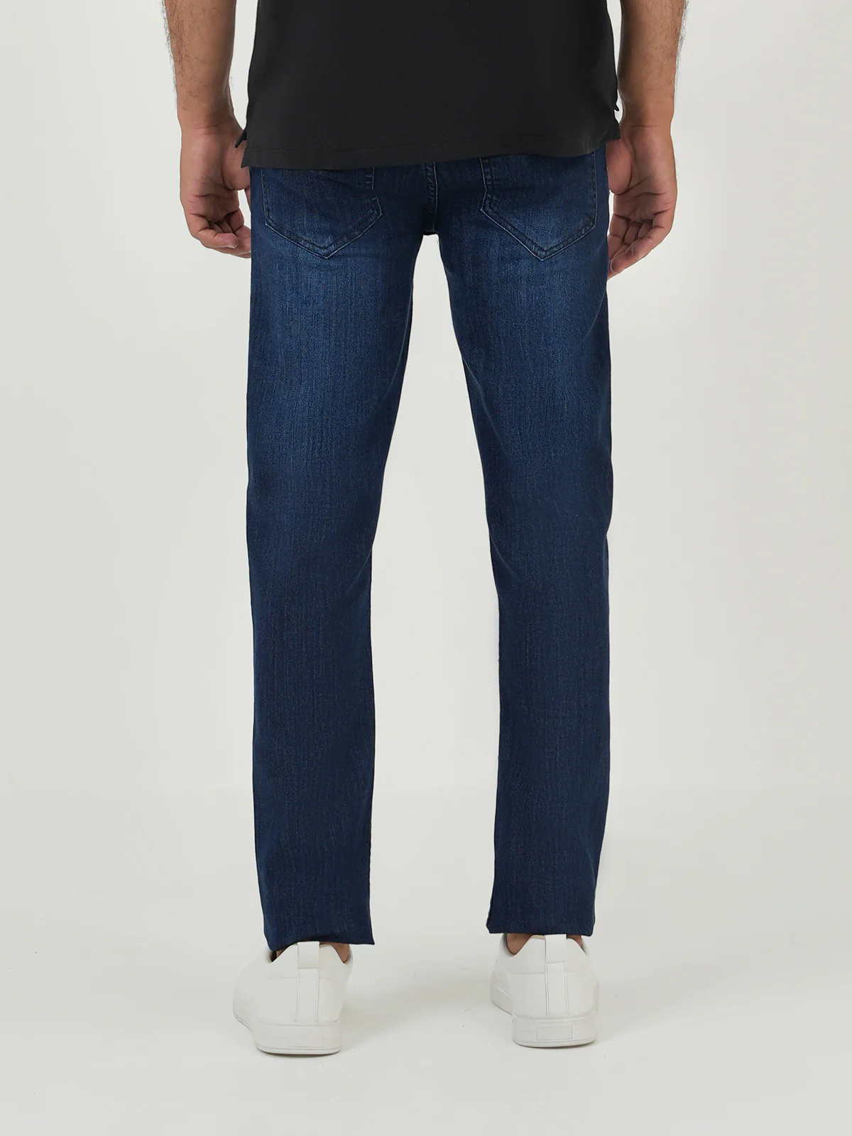 "AIFUMI" Casual Jet Black Straight Fit Denim - Image 4