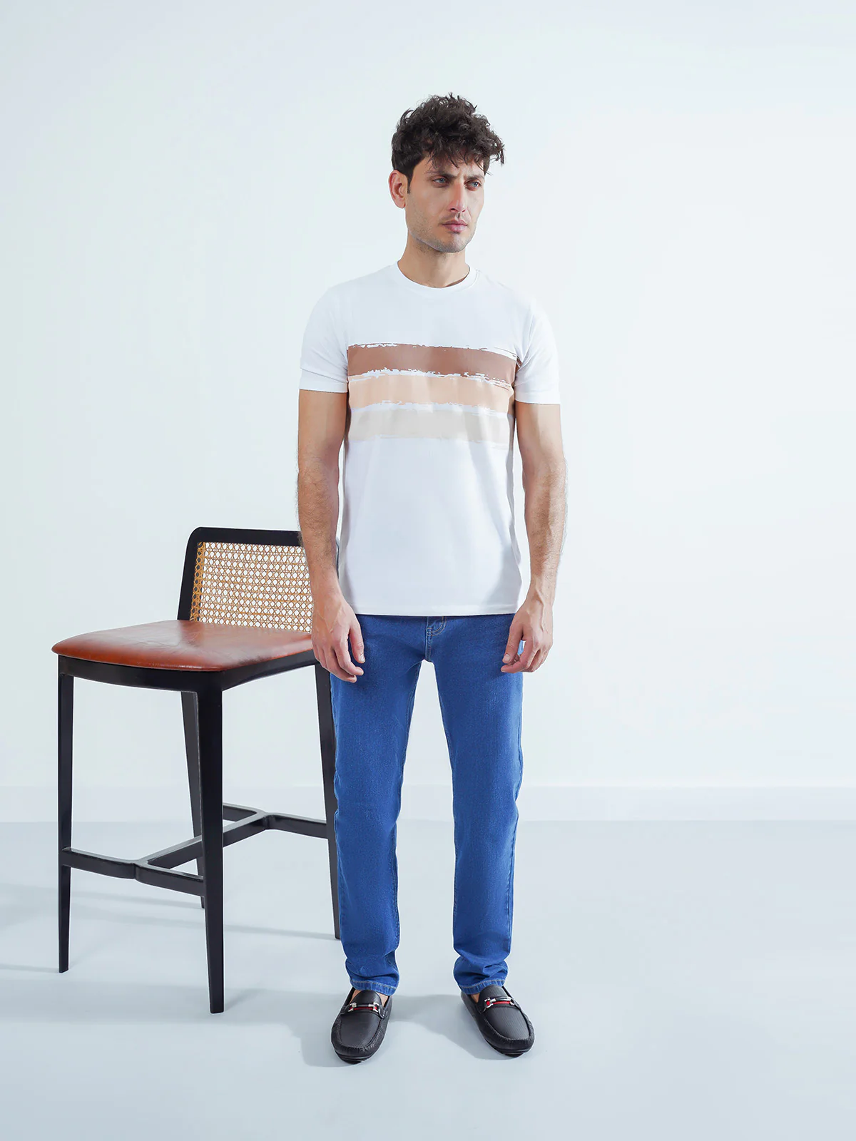 "AKIHIKO" Casual Straight-Fit Denim Jeans - Image 2