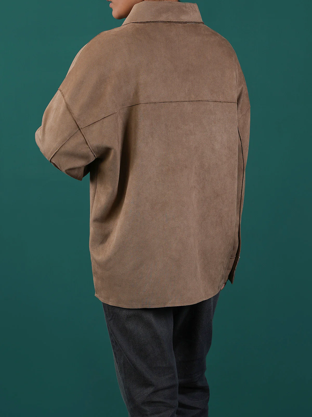 "AMAKA" Structured Fit Suede Jacket - Image 5