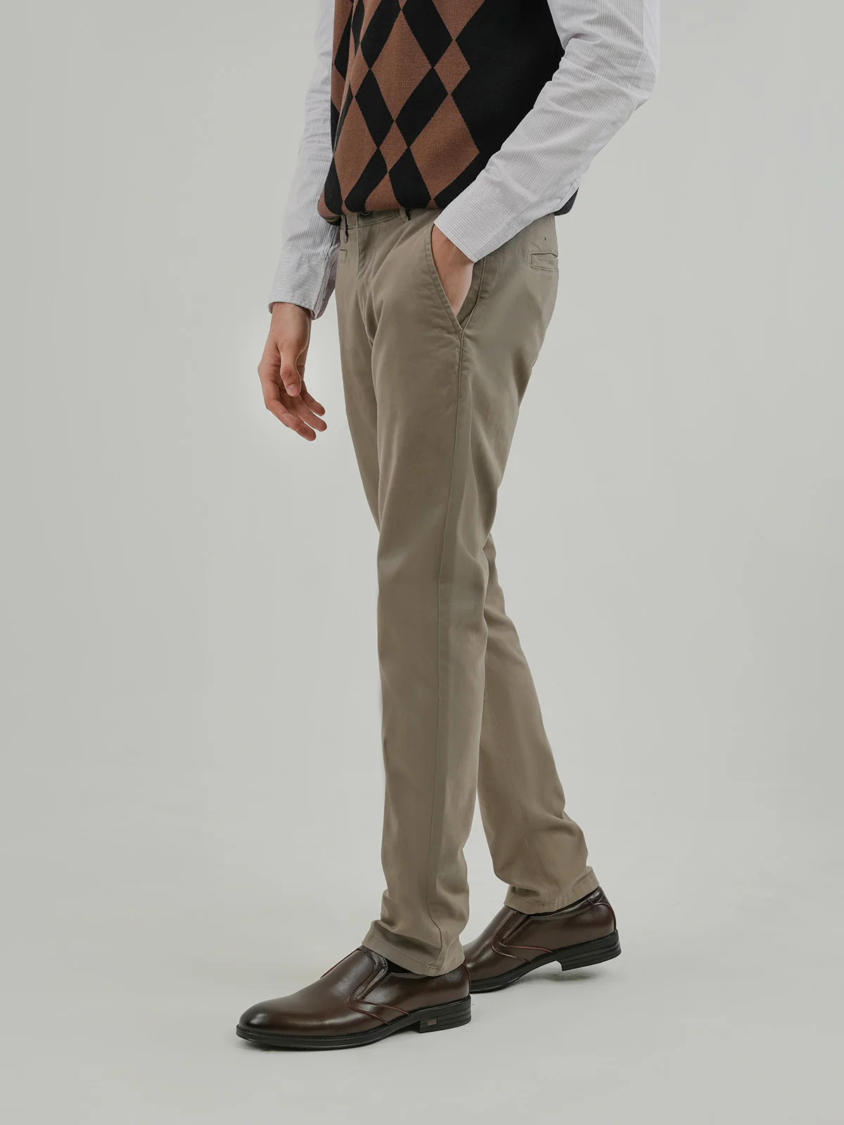 "ANATOLE" Casual Slim Fit Twill Chino - Image 2