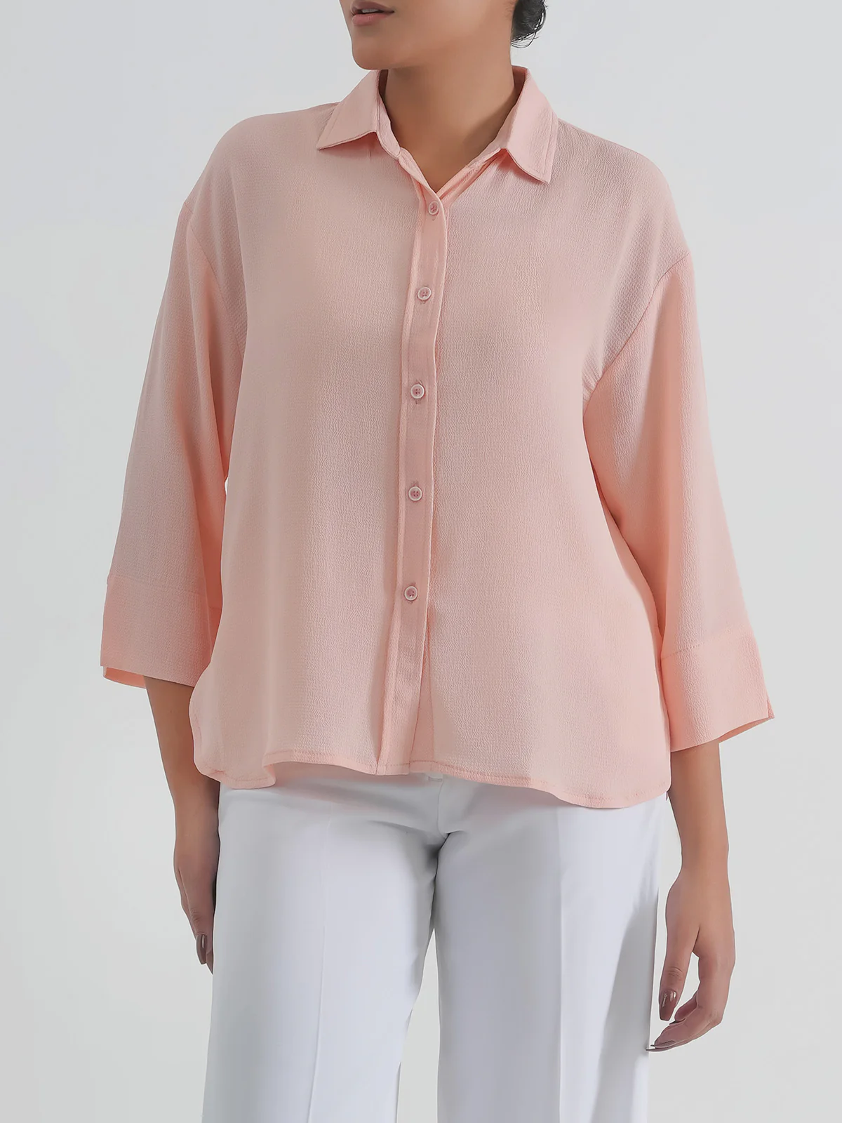 "ANEEZ" Basic Regular Fit Cotton Top - Image 2