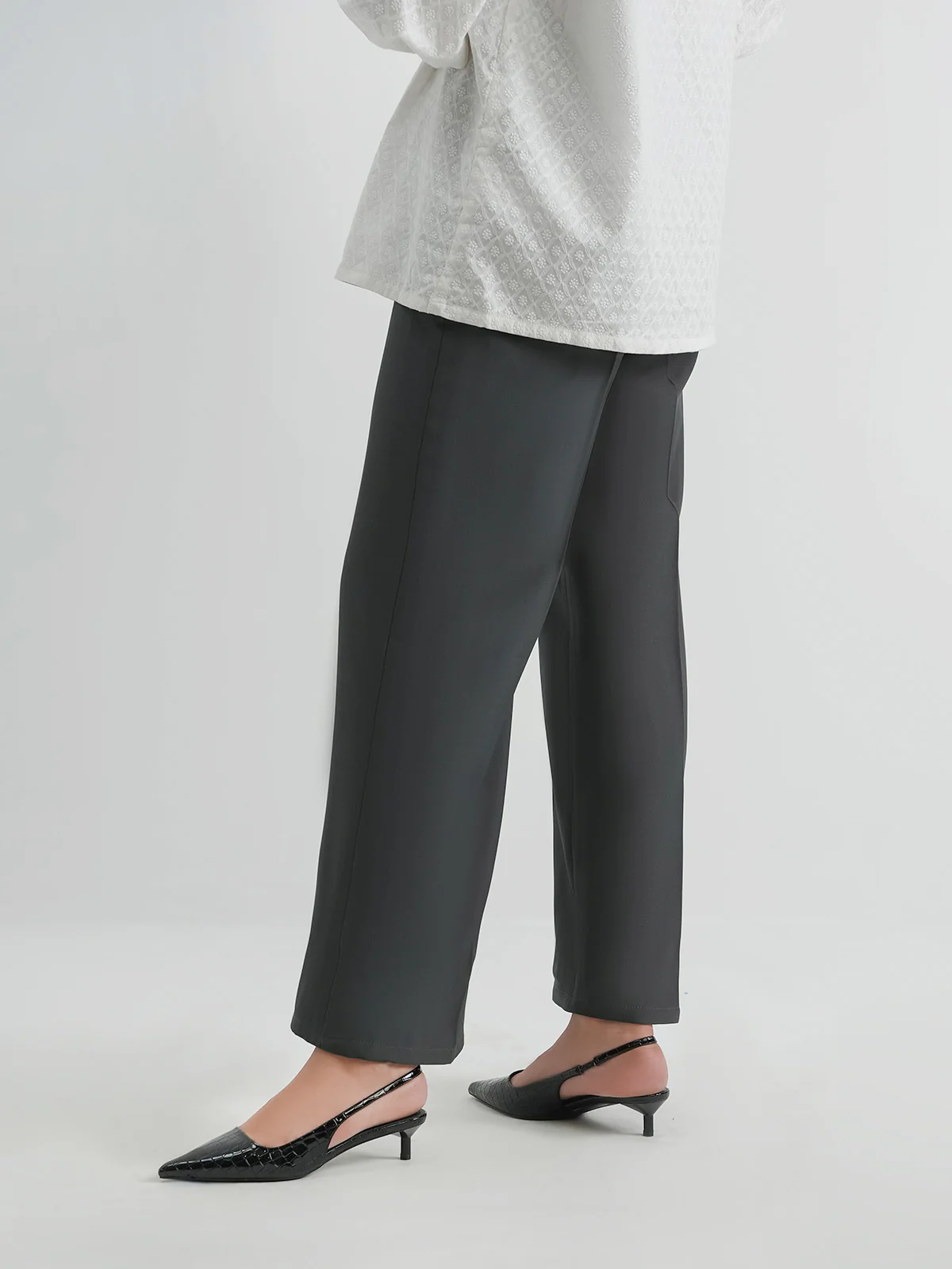 "ANJOU" Regular Fit Woven Trouser - Image 2