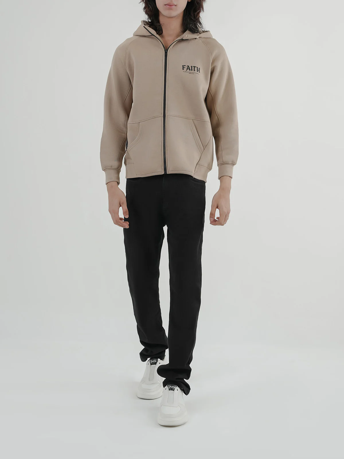"ANNOT" Warm Zipper Fleece Hoodie - Image 2