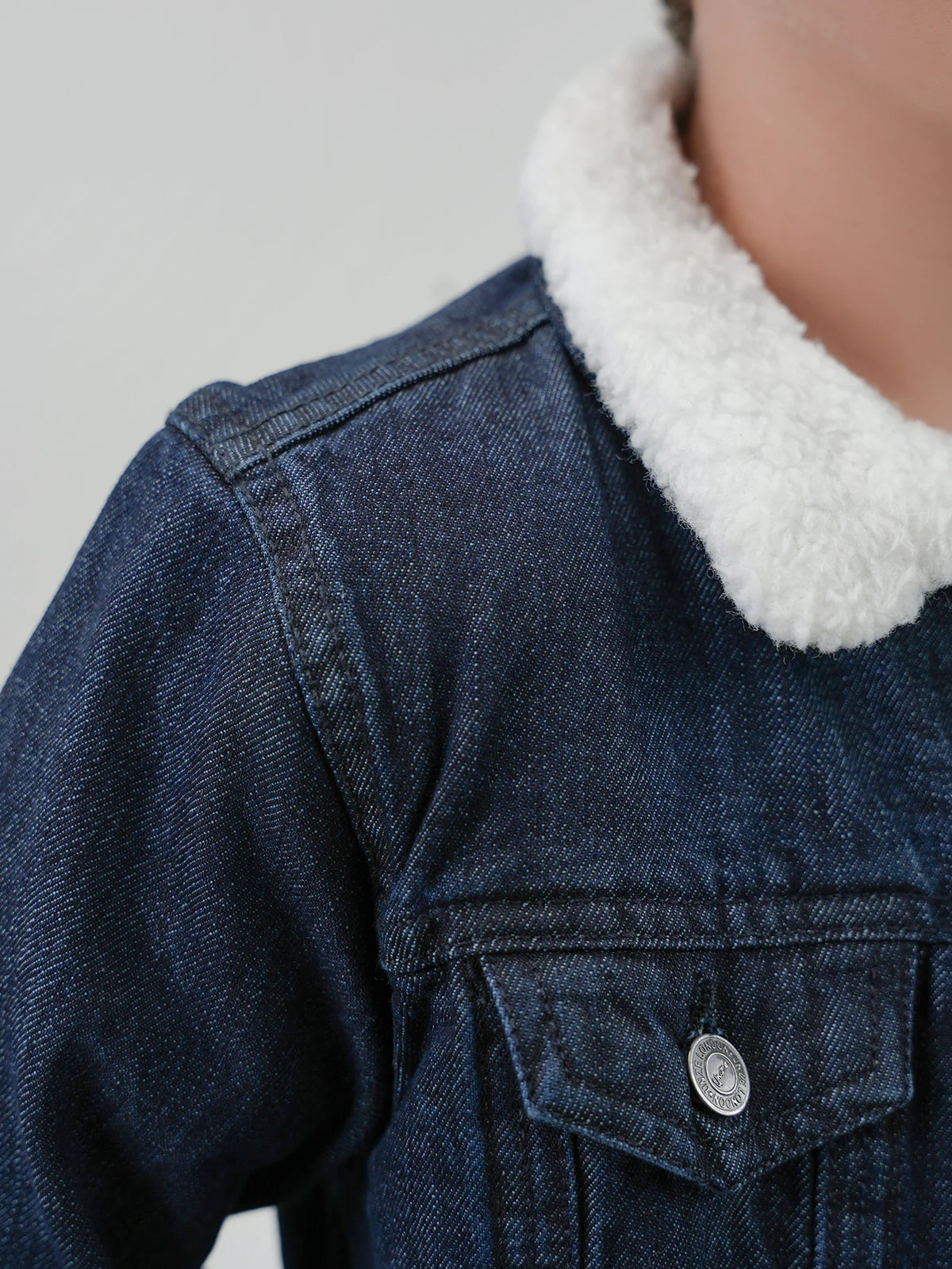 "ANSELM" Trendy Regular Denim Jacket - Image 5
