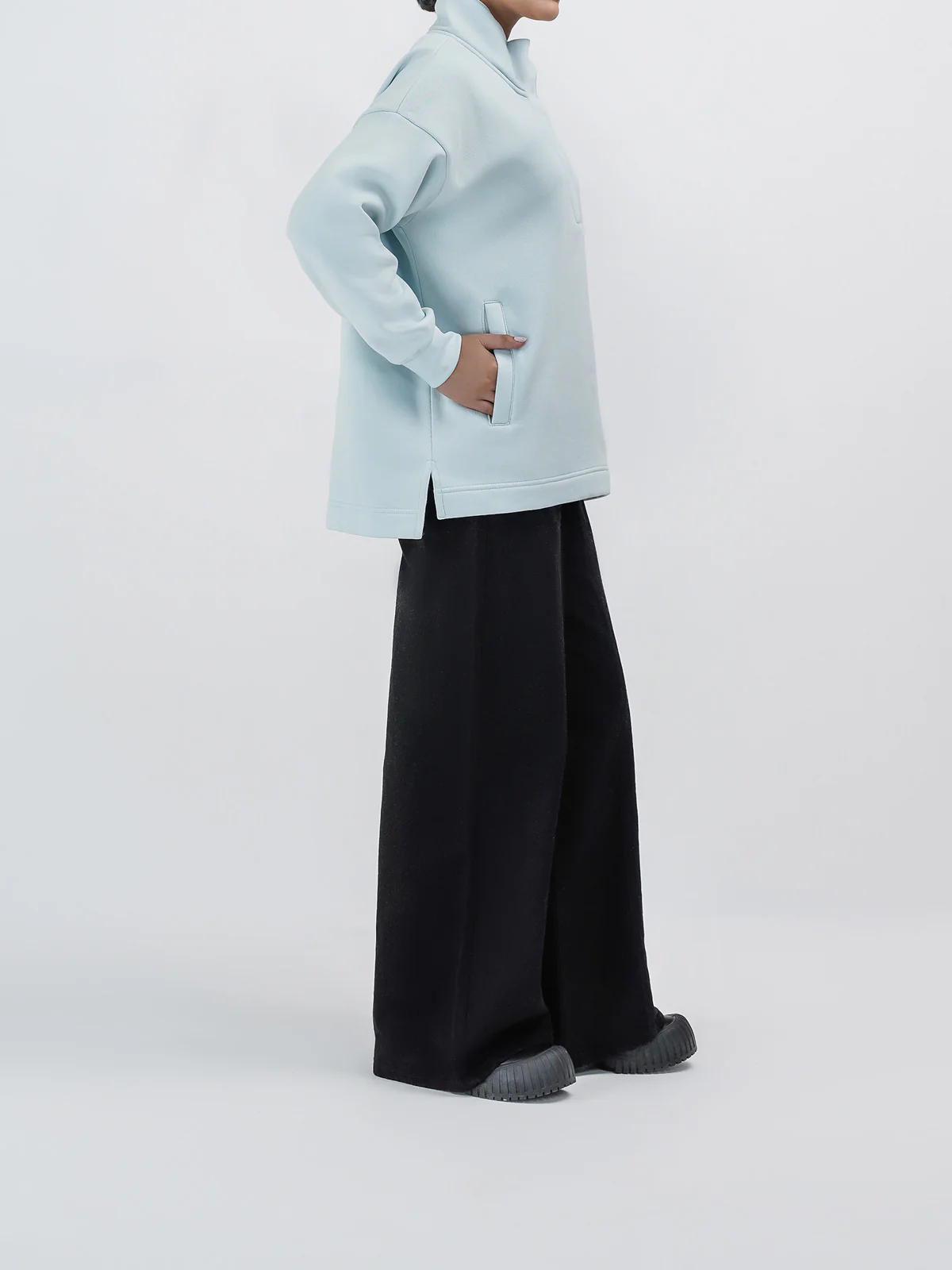 "ANTARES" Casual Half Zip Sweatshirt - Image 3