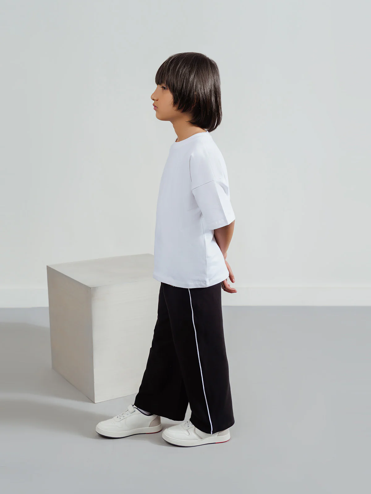 "ANZU" Regular Fit Black Graphic Trouser - Image 3