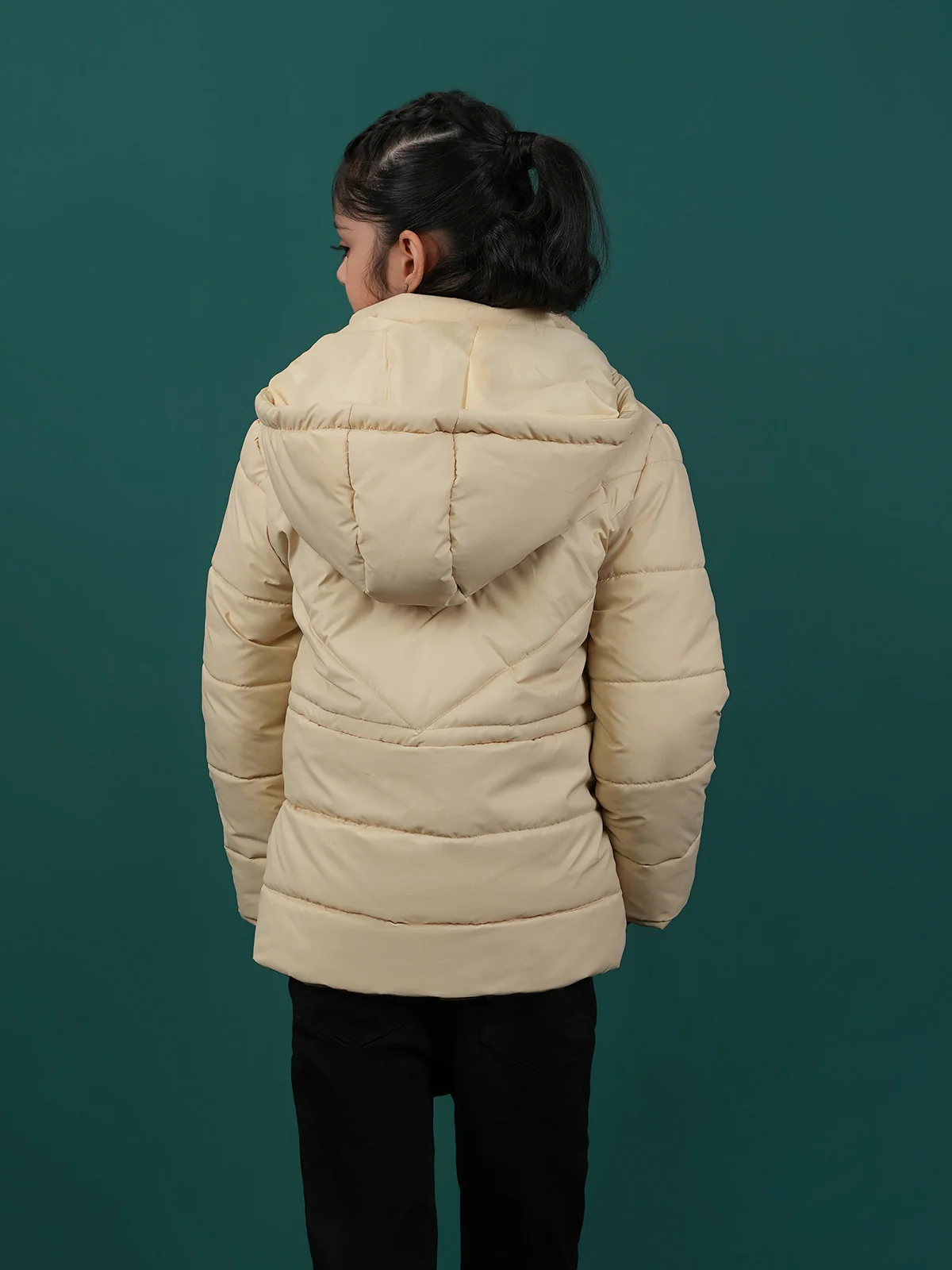 "ARABETH" Hoodie Regular Fit Puffer Jacket - Image 5