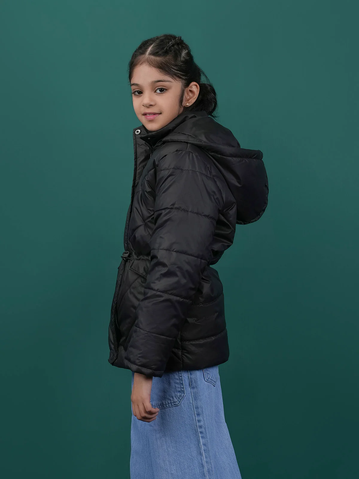 "ARABETH" Hoodie Regular Fit Puffer Jacket - Image 2