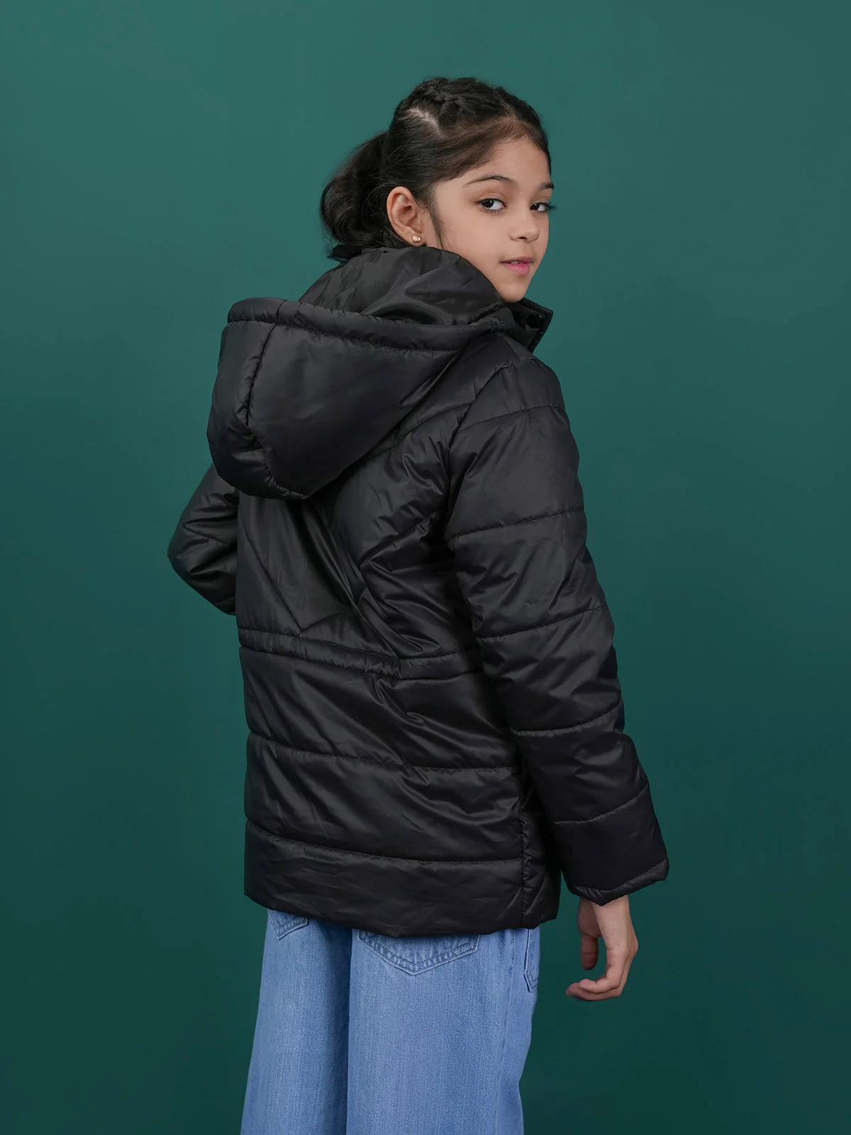 "ARABETH" Hoodie Regular Fit Puffer Jacket - Image 5