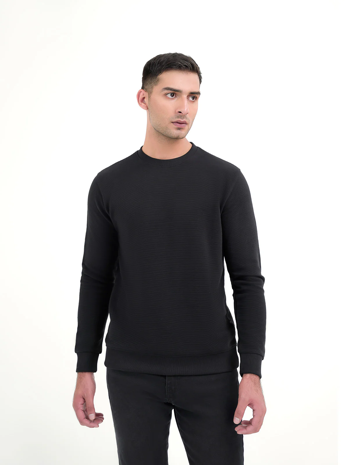 "ARIA" Casual Crew Neck Fleece Sweatshirt - Image 2
