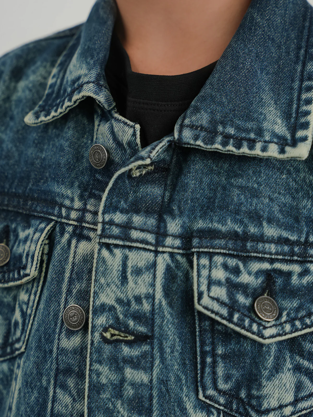 "ARNDT" Soft Regular Fit Denim Jacket - Image 4