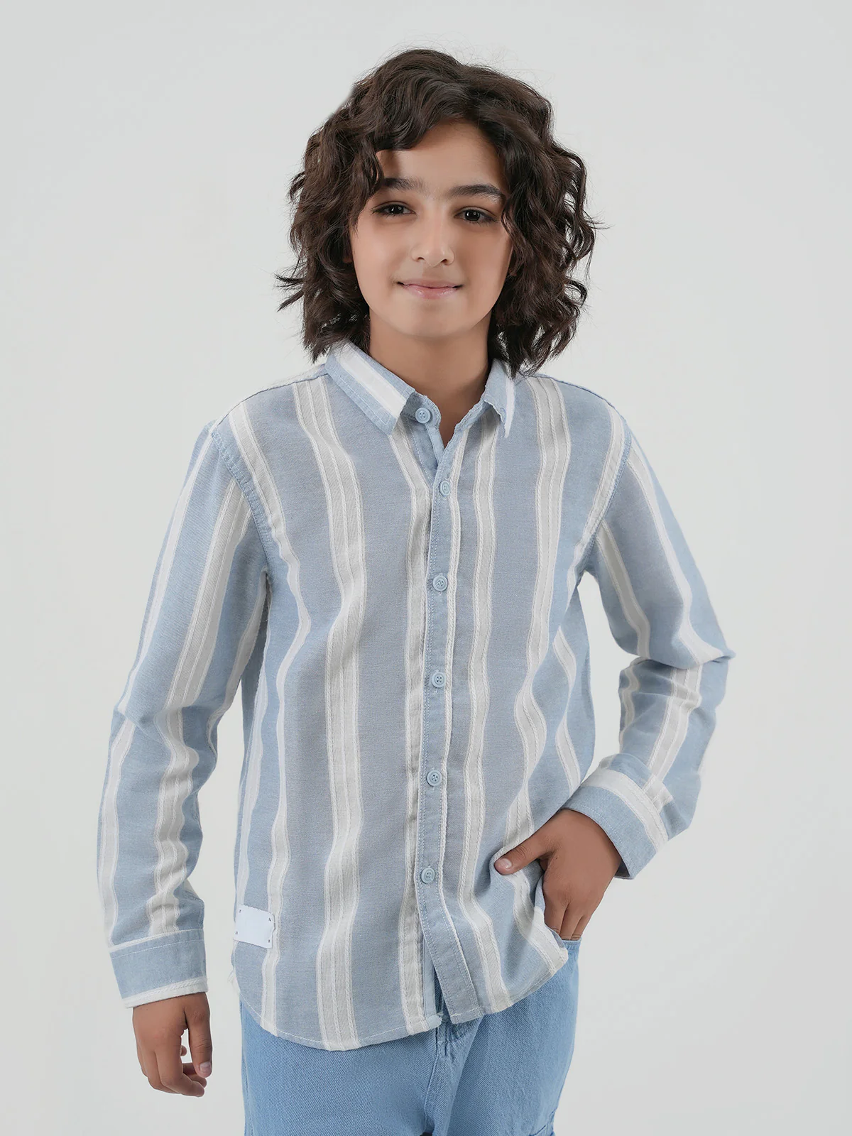 "ARWEL" Lining Regular Fit Casual Shirt - Image 3