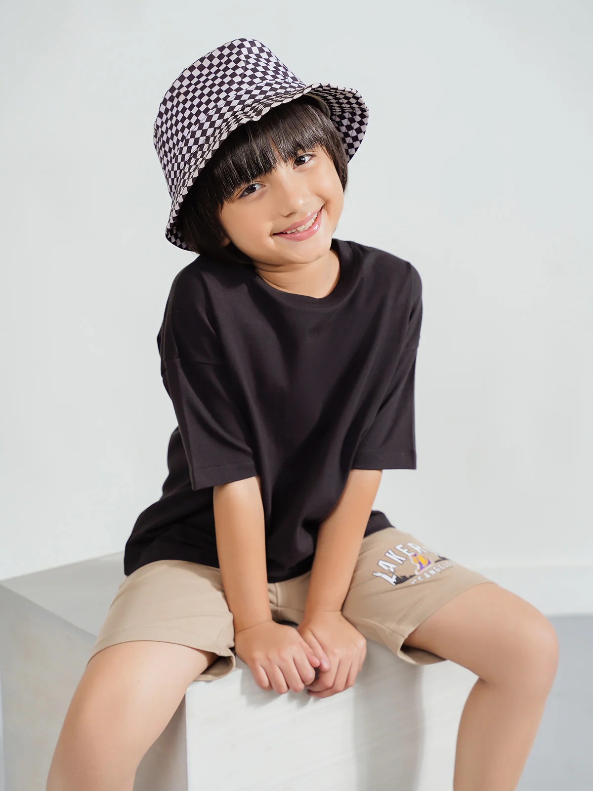 "ASUNA" Regular Fit Dark Stone Shorts - Image 2