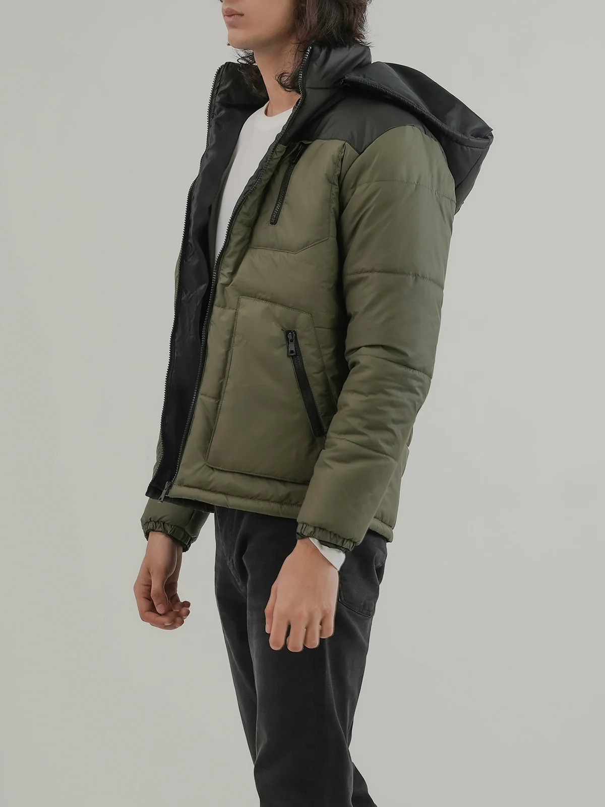 "ATHINS" Regular Fit Bubble Puffer Jacket - Image 3