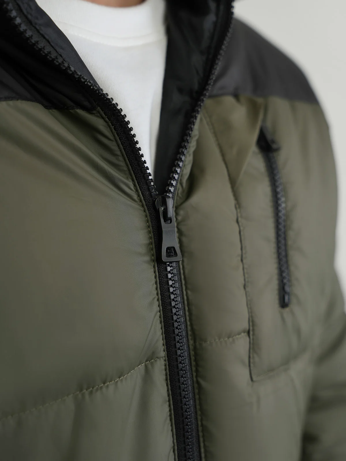 "ATHINS" Regular Fit Bubble Puffer Jacket - Image 5