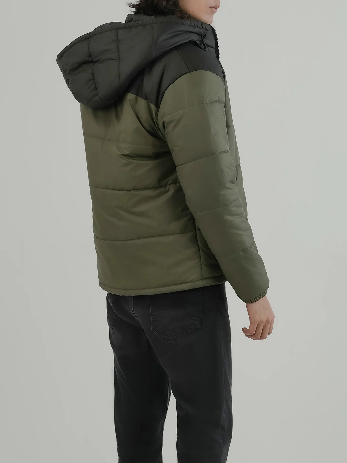 "ATHINS" Regular Fit Bubble Puffer Jacket - Image 6