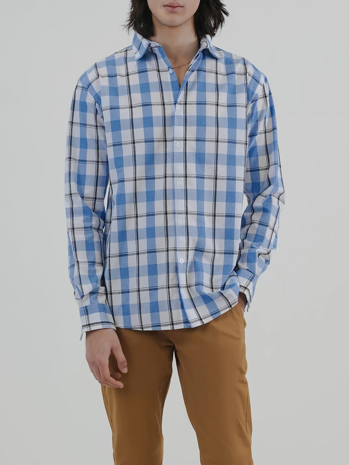 "AYDEN" Check Regular Fit Casual Shirt - Image 2