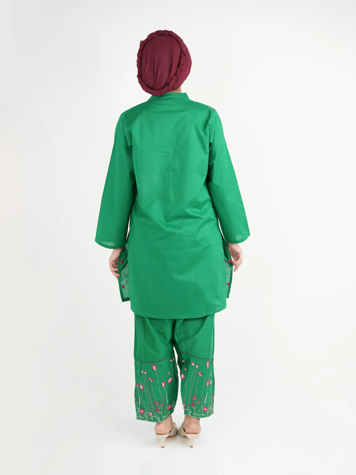 "AZARIA" Casual Cambric Essential Two Piece Suit - Image 4