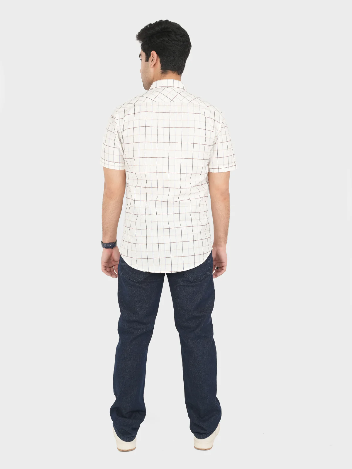 "BAYOU" Causal Checked Shirt - Image 3