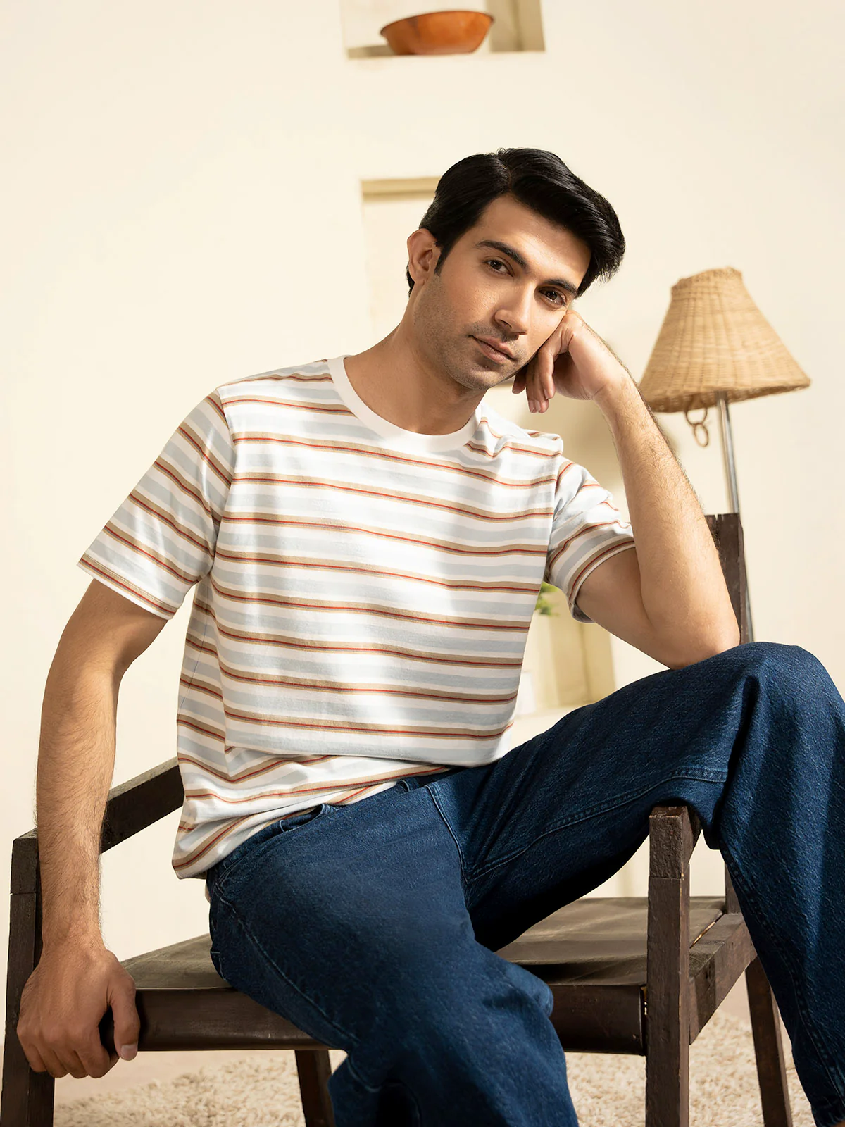 "BEAU" Regular Fit  Single Jersey T-Shirt - Image 6
