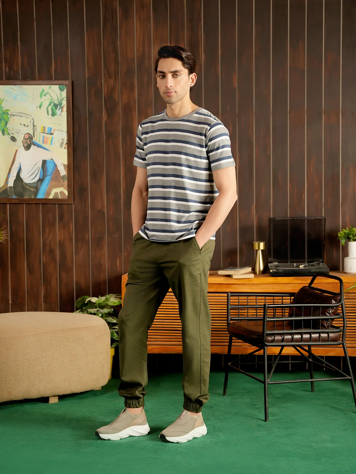 "BEAU" Regular Fit  Single Jersey T-Shirt - Image 3