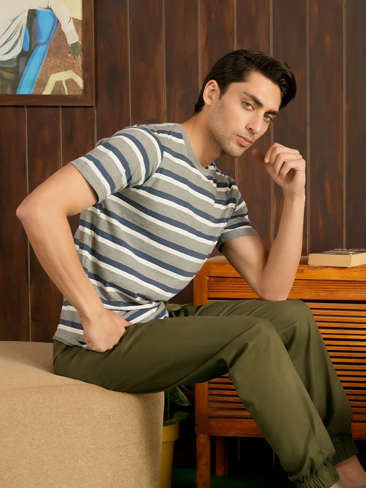"BEAU" Regular Fit  Single Jersey T-Shirt - Image 9