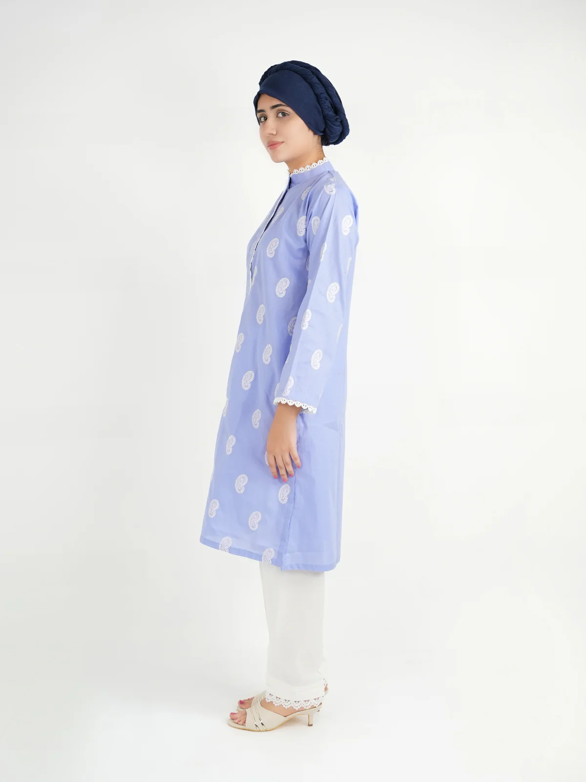 "ANJEA" Casual Cambric Two Piece Suit - Image 2