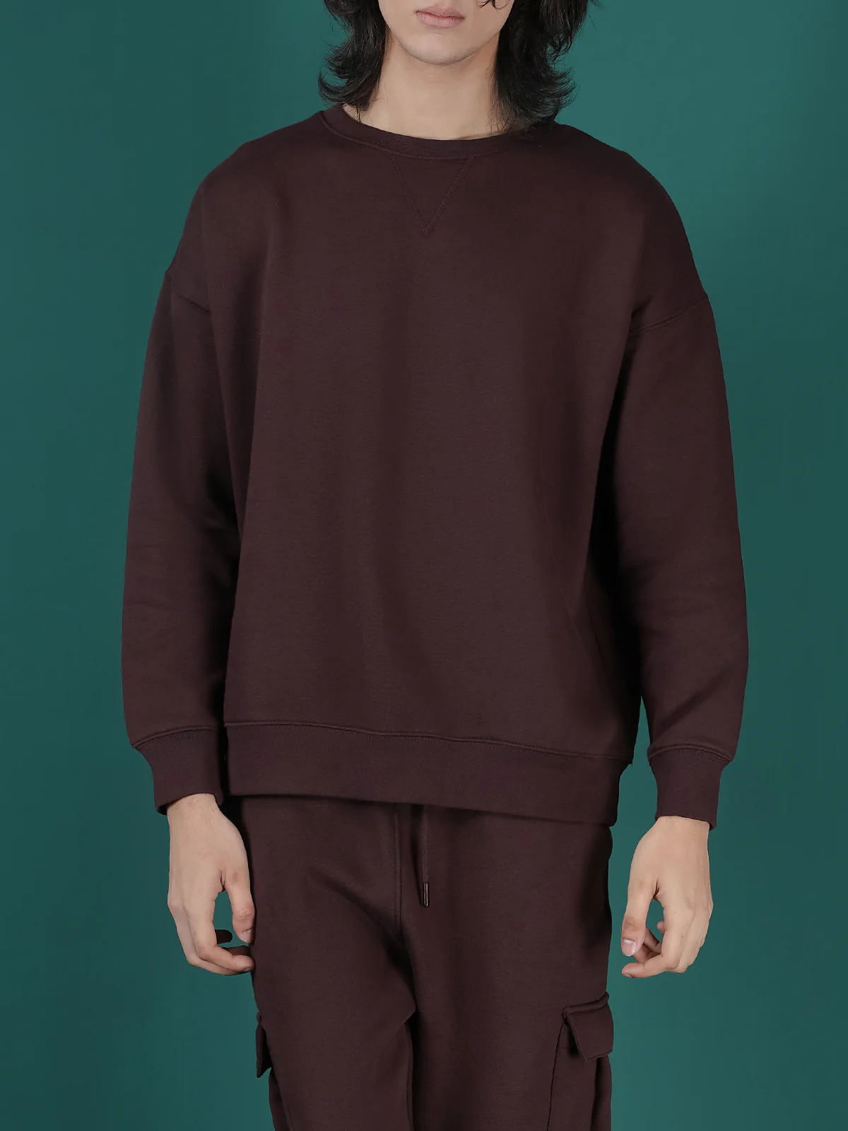 "BOGART" Drop Shoulder Fleece Sweatshirt