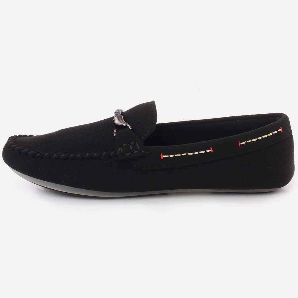 Boys "CALEB" Synthetic Rubber Sole Moccasins - Image 3