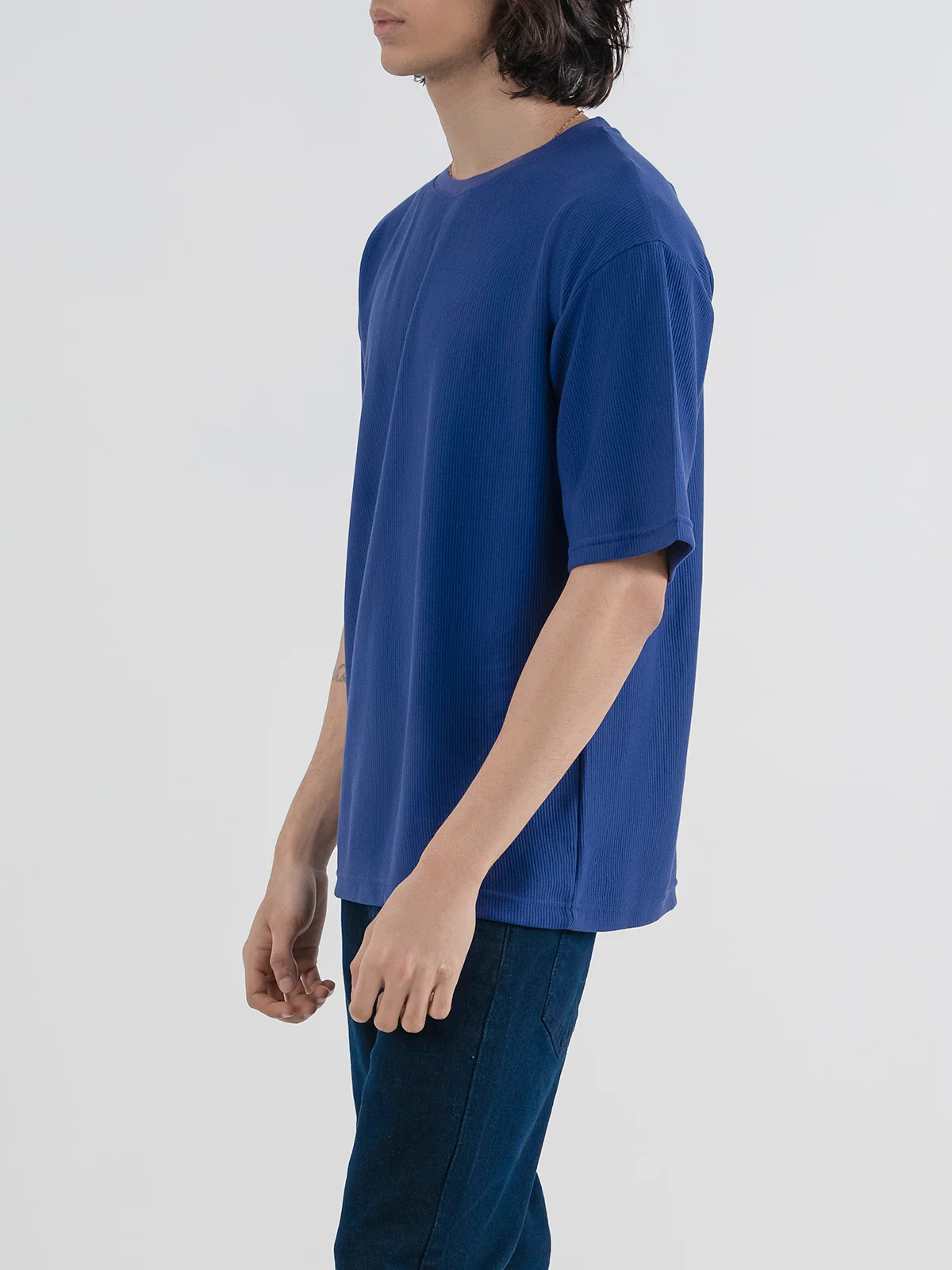 "BRADY" Drop Shoulder Basic T-Shirt - Image 4