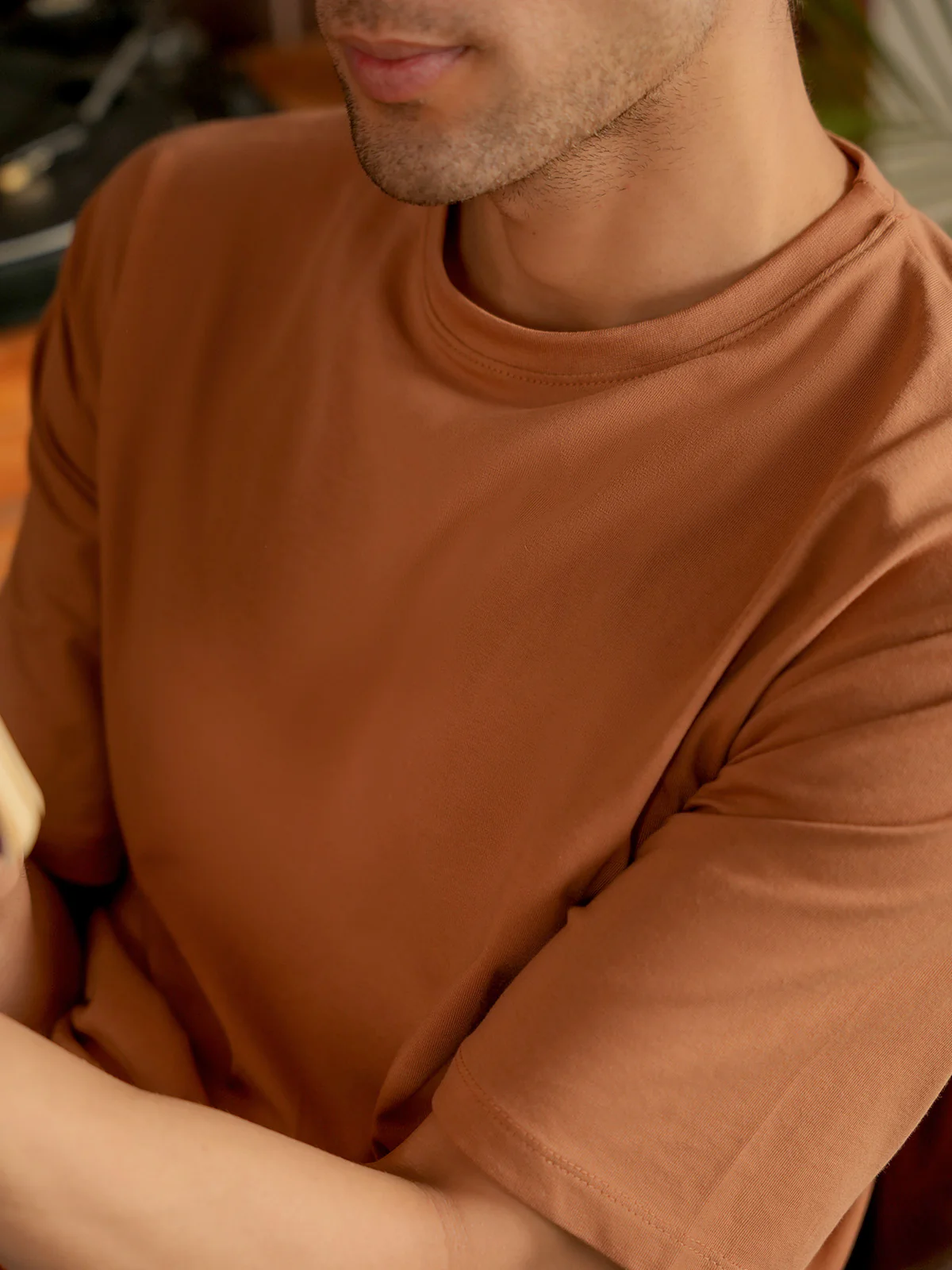 "BRAITH" Drop Shoulder Single jersey T-Shirt - Image 9