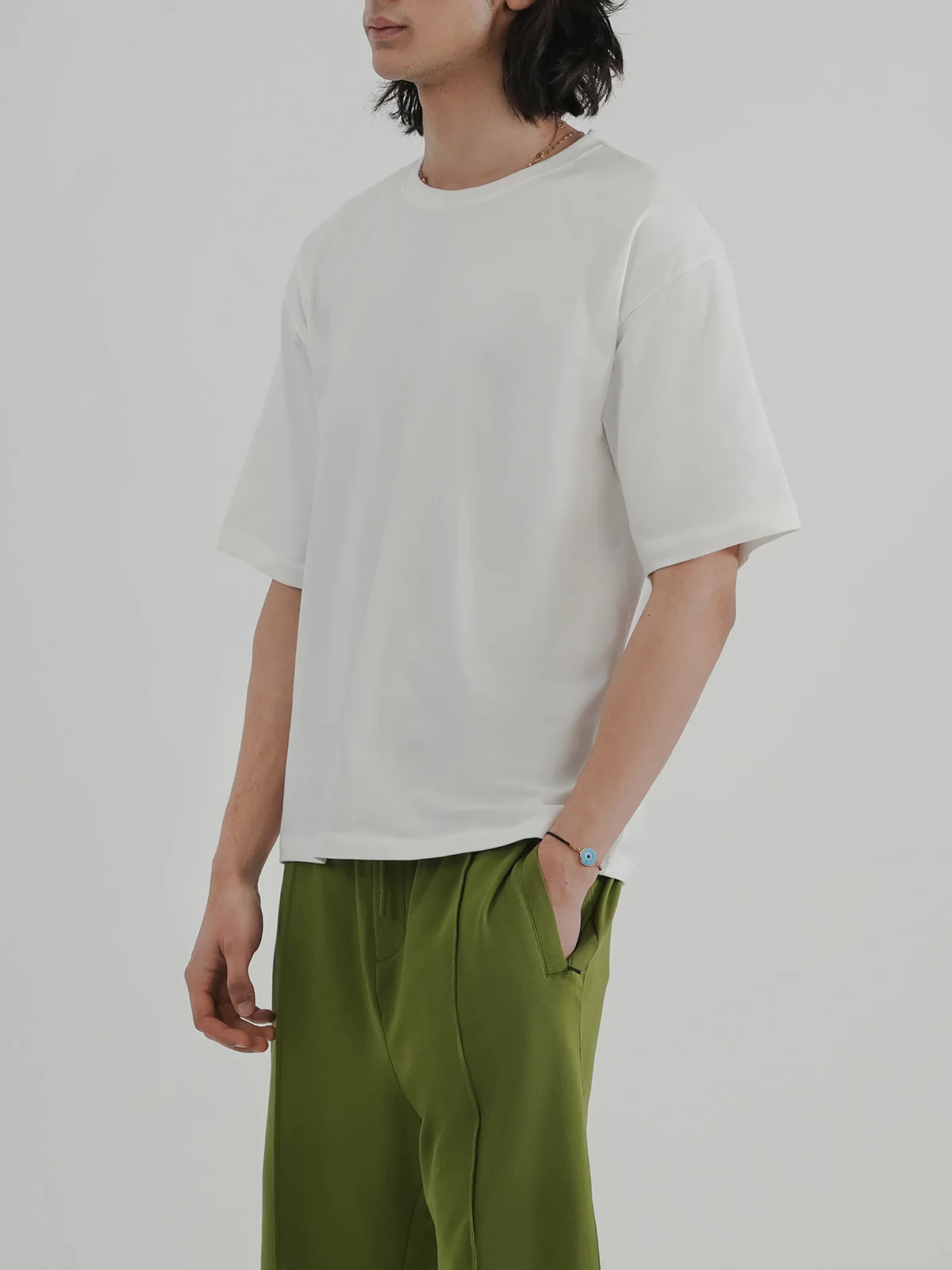 "BRIGGS" Drop Shoulder Basic T-Shirt - Image 2