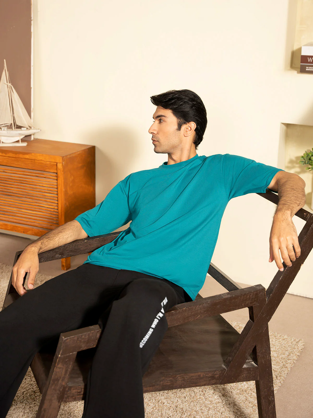"BRIGGS" Drop Shoulder Basic T-Shirt - Image 3