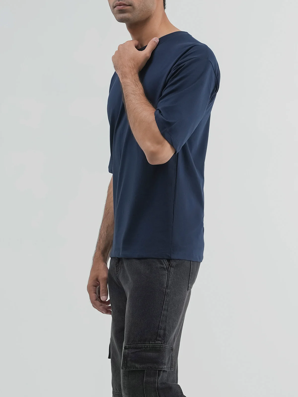 "BRIGGS" Drop Shoulder Basic T-Shirt - Image 2