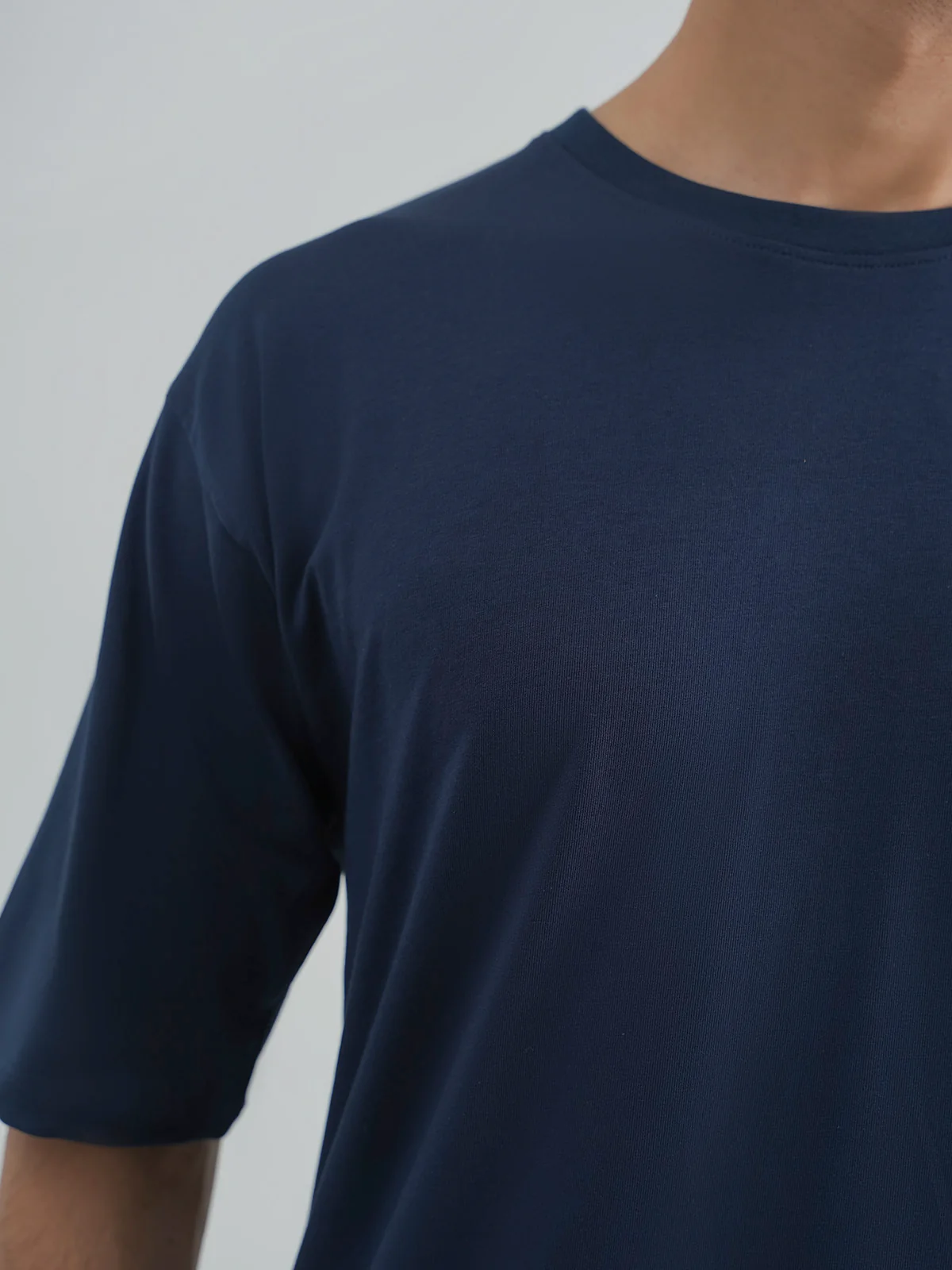 "BRIGGS" Drop Shoulder Basic T-Shirt - Image 4