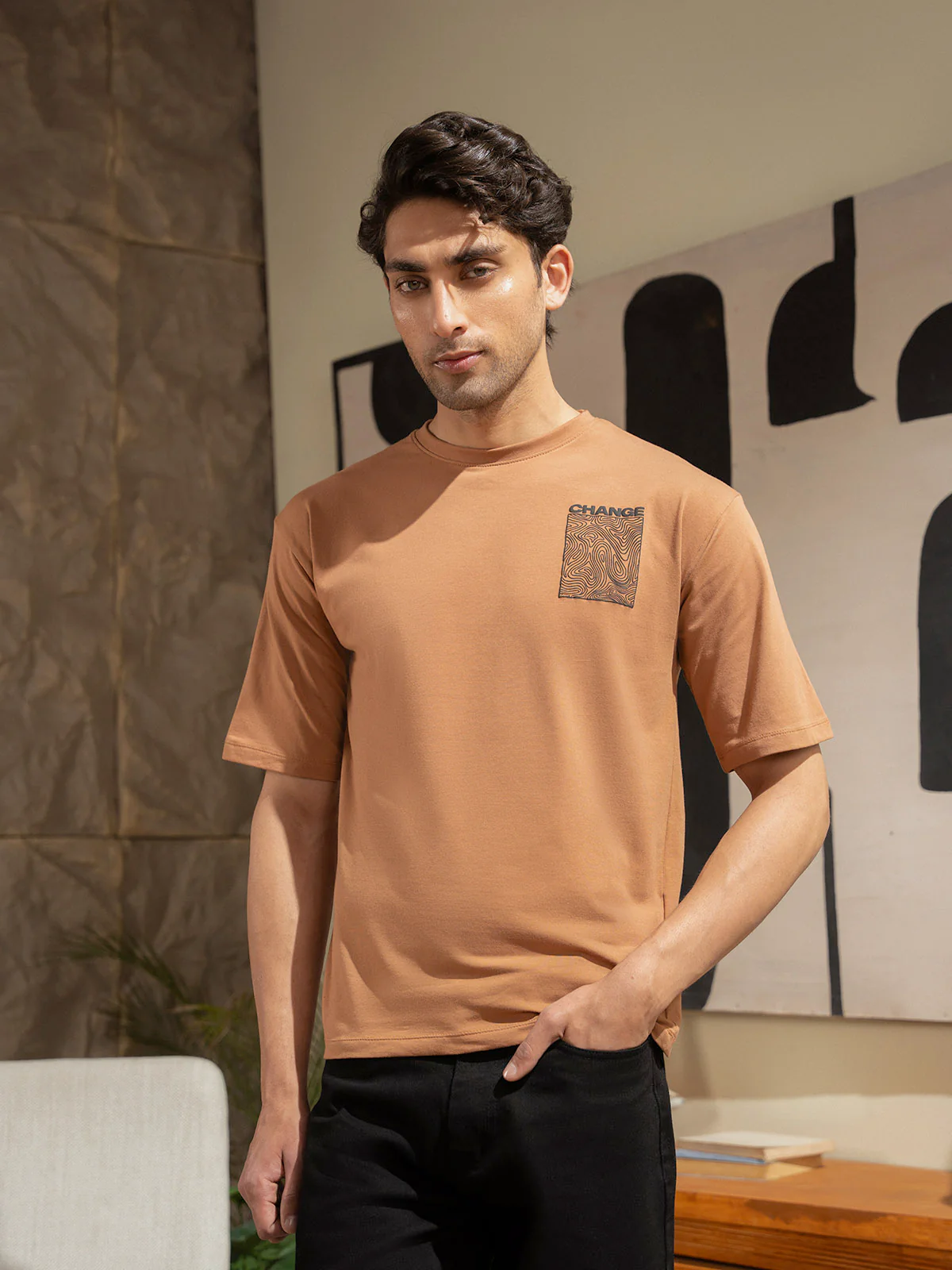 "BRISTOL" Drop Shoulder Basic T-Shirt