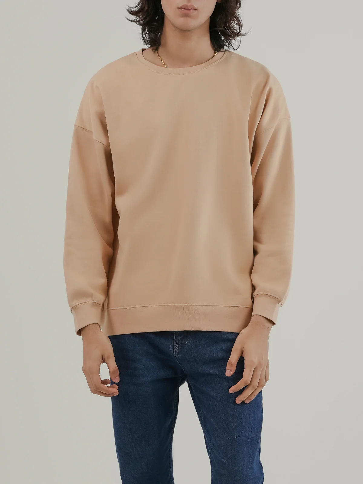 "BROOKE" Basic Style Fleece Sweatshirt