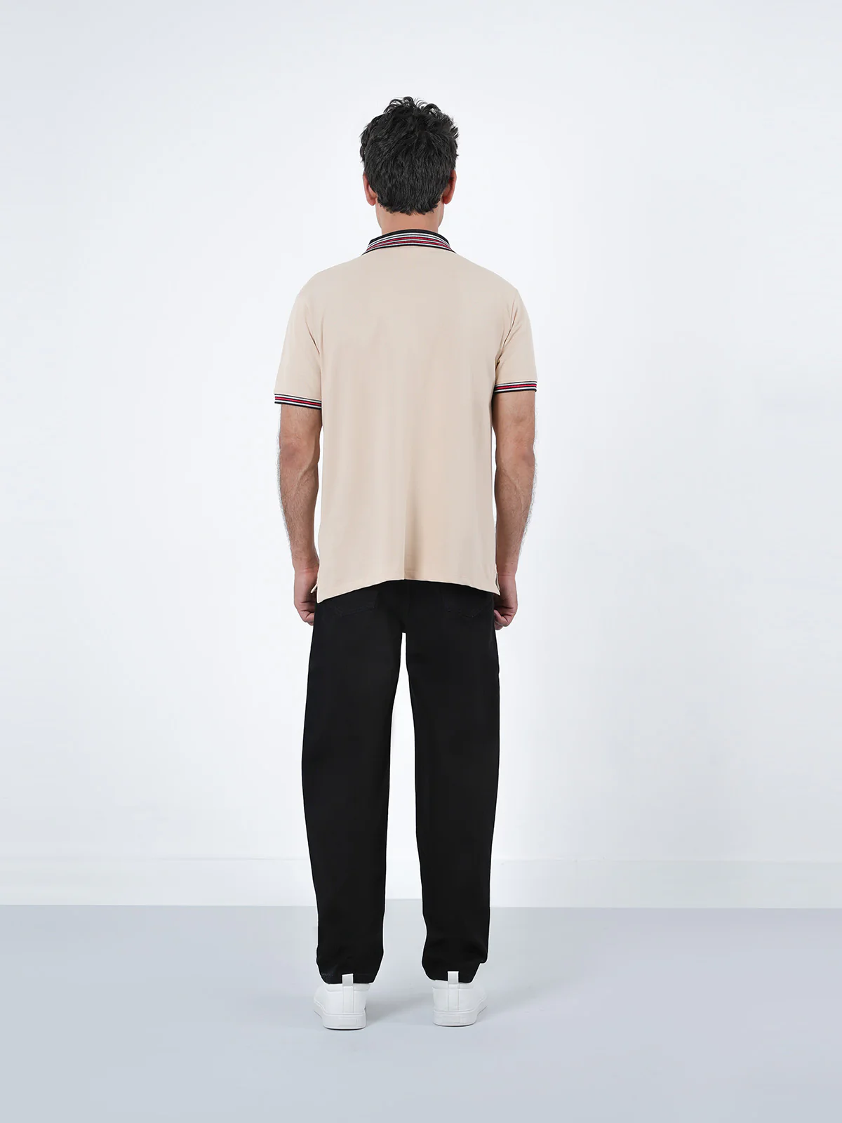 "CADIZ" Solid Regular Fit Polo Shirt - Image 4