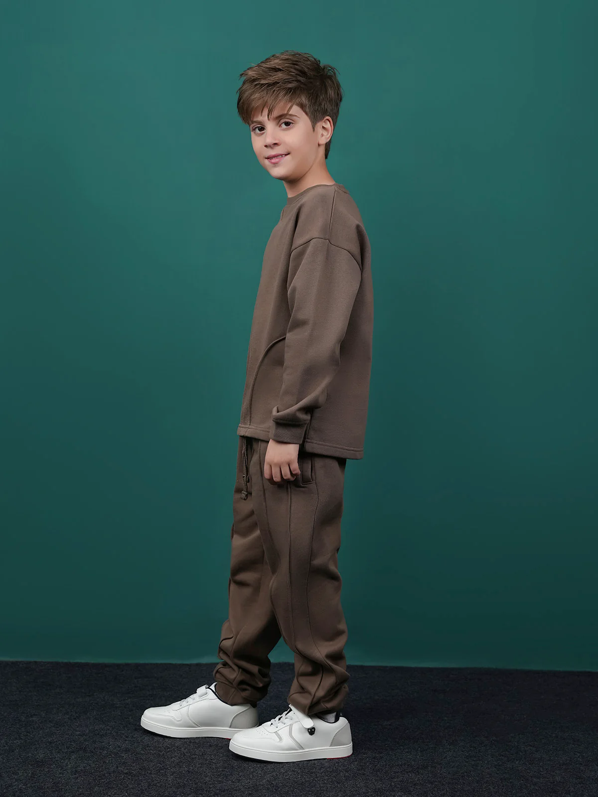 "CALYPOS" Cozy Basic Fleece Tracksuit - Image 2