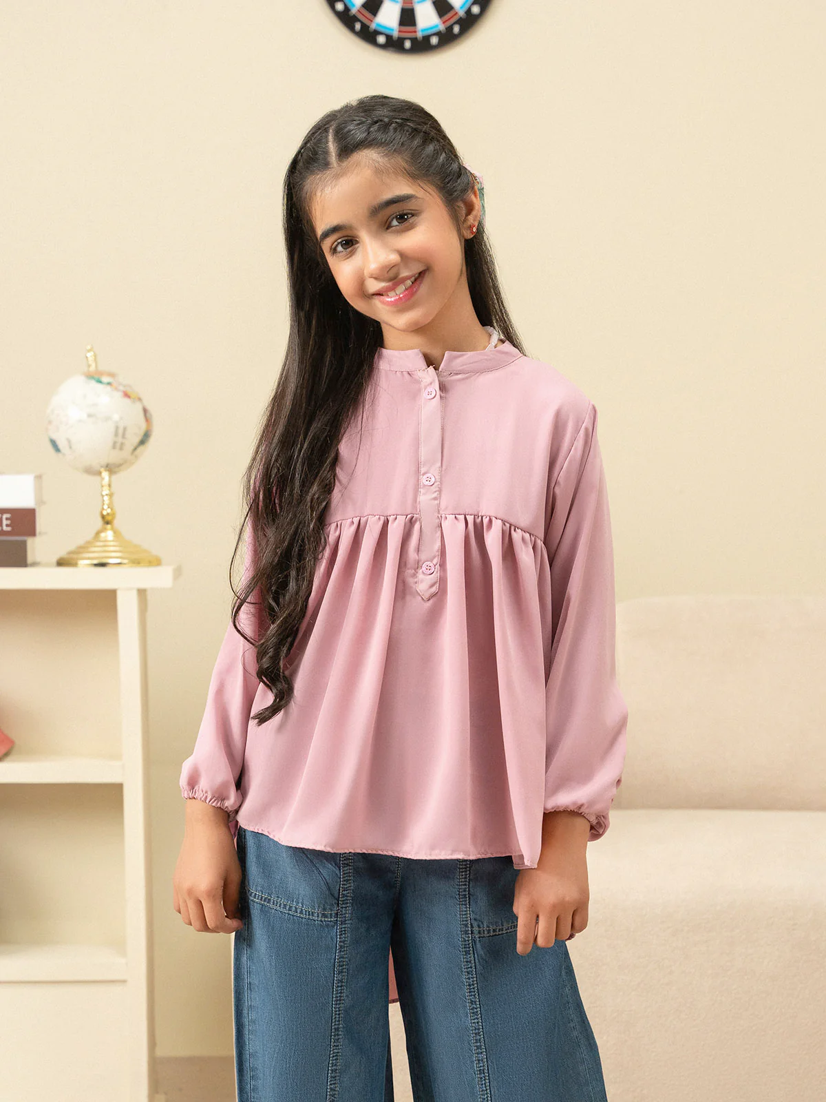 "CAMD" Textured Regular Cotton Top