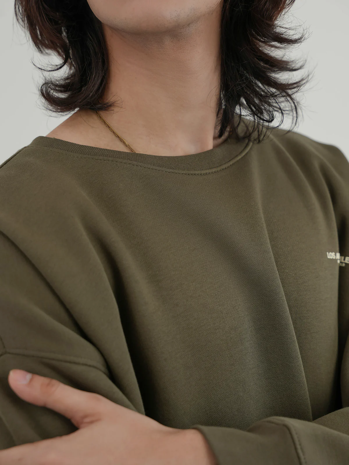 "CARTER" Drop Shoulder Fleece Sweatshirt - Image 3