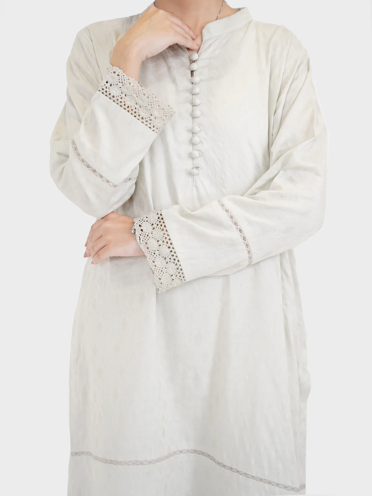 "CHIEKO" Self Jacquard Two Piece Suit - Image 3