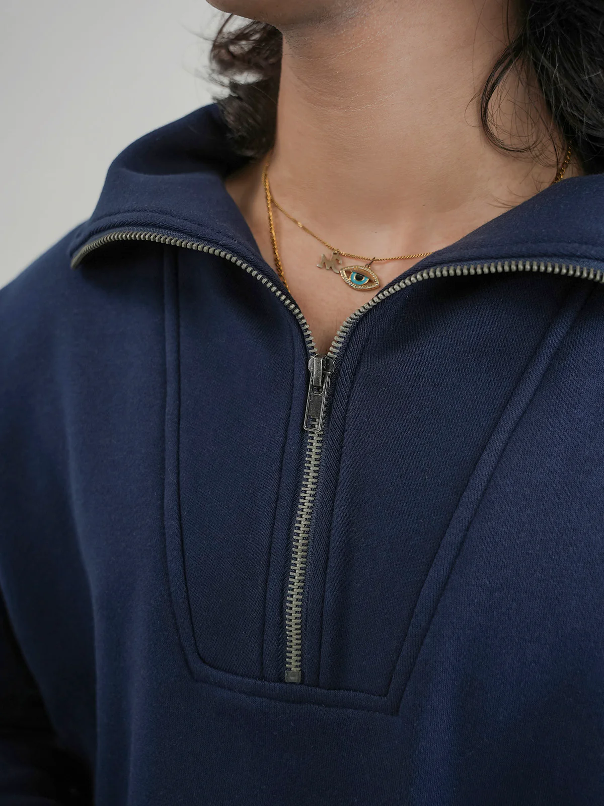"CINDER" Drop Shoulder Fleece Sweatshirt - Image 4