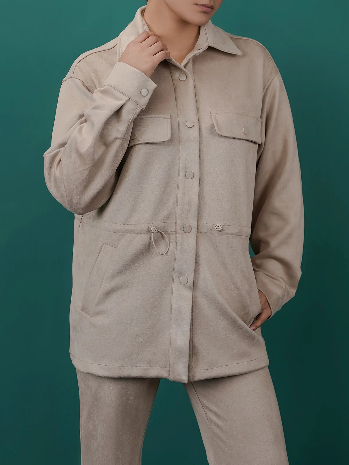 "COLETTE" Warm Regular Fit Fleece Co-Ord Set - Image 3