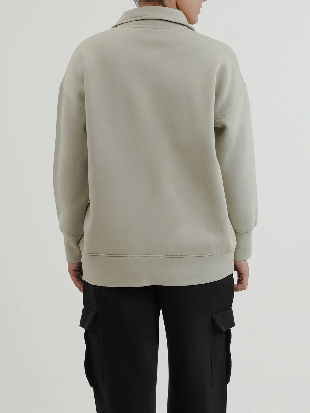 "CONOR" Half-Zipper Fleece Sweatshirt - Image 7