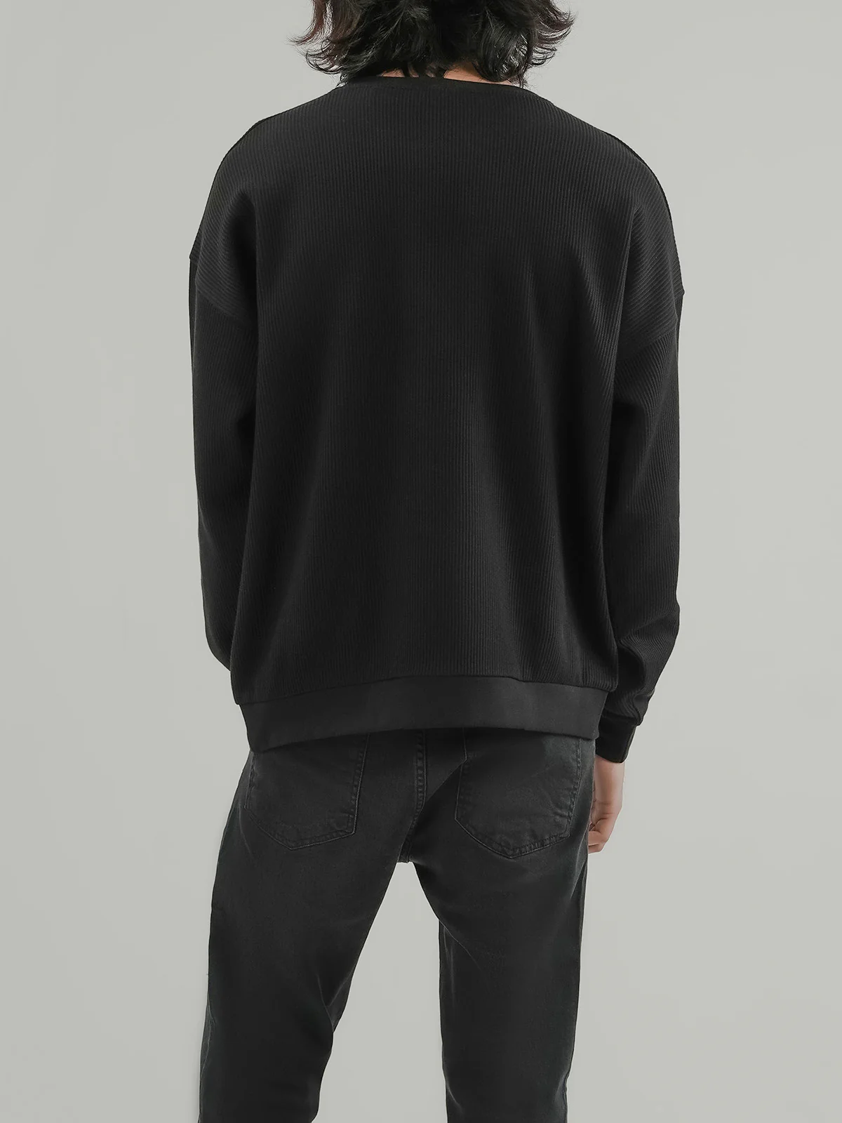 "CROSBY" Drop Shoulder Fleece Sweatshirt - Image 6