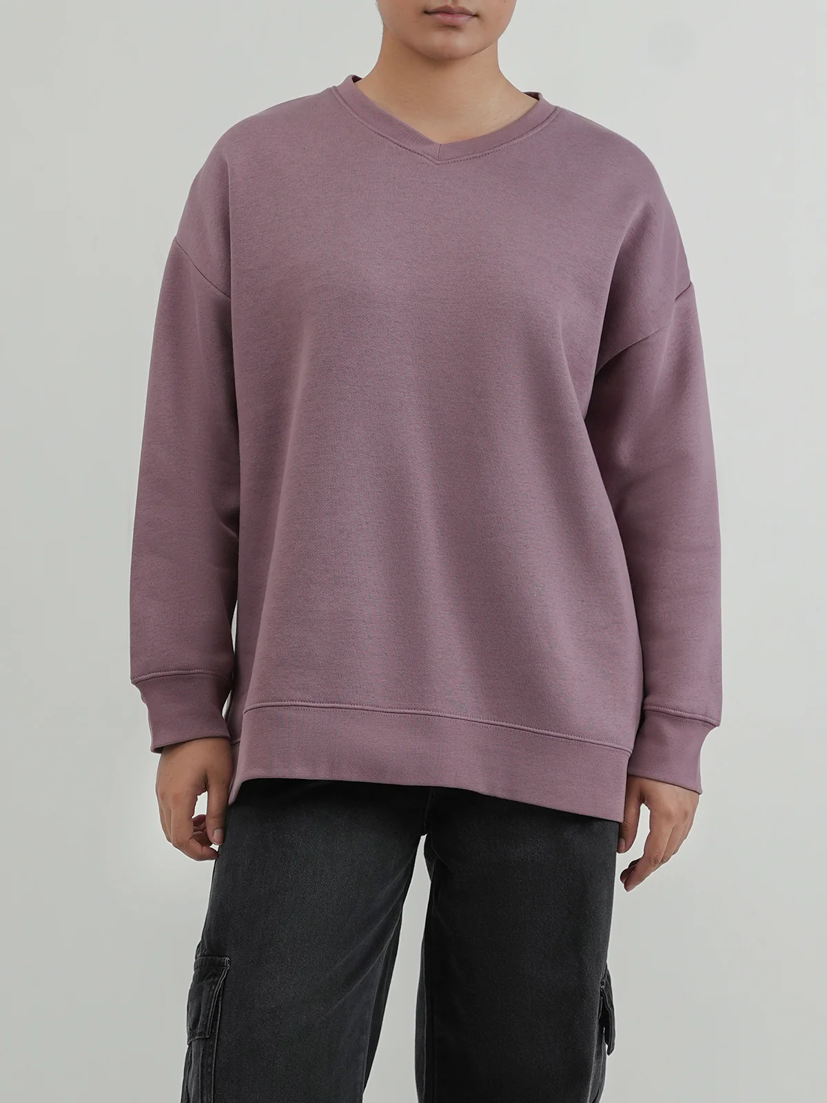 "DAMODAR" Casual Basic Fleece Sweatshirt