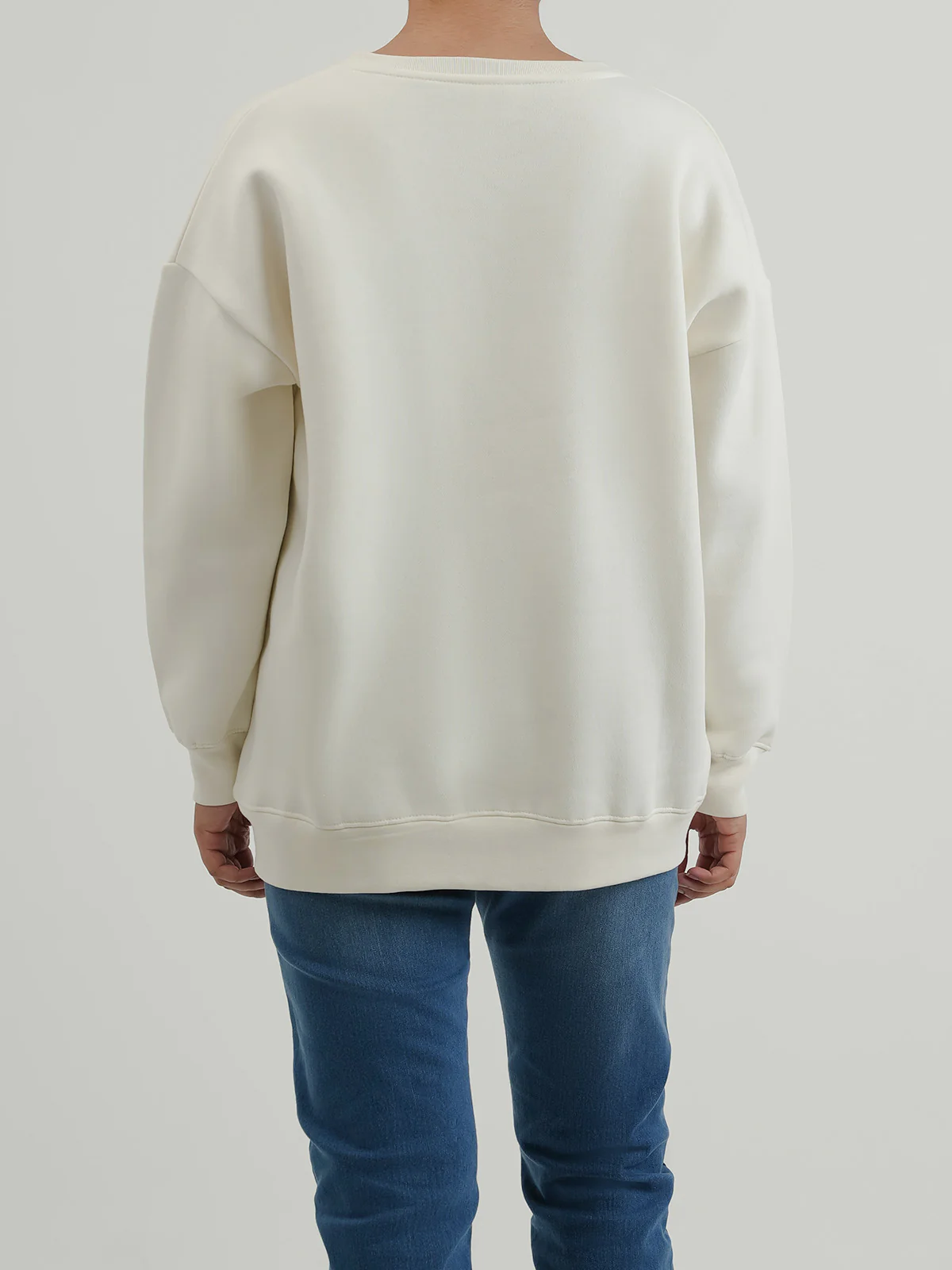 "DAMODAR" Casual Basic Fleece Sweatshirt - Image 5