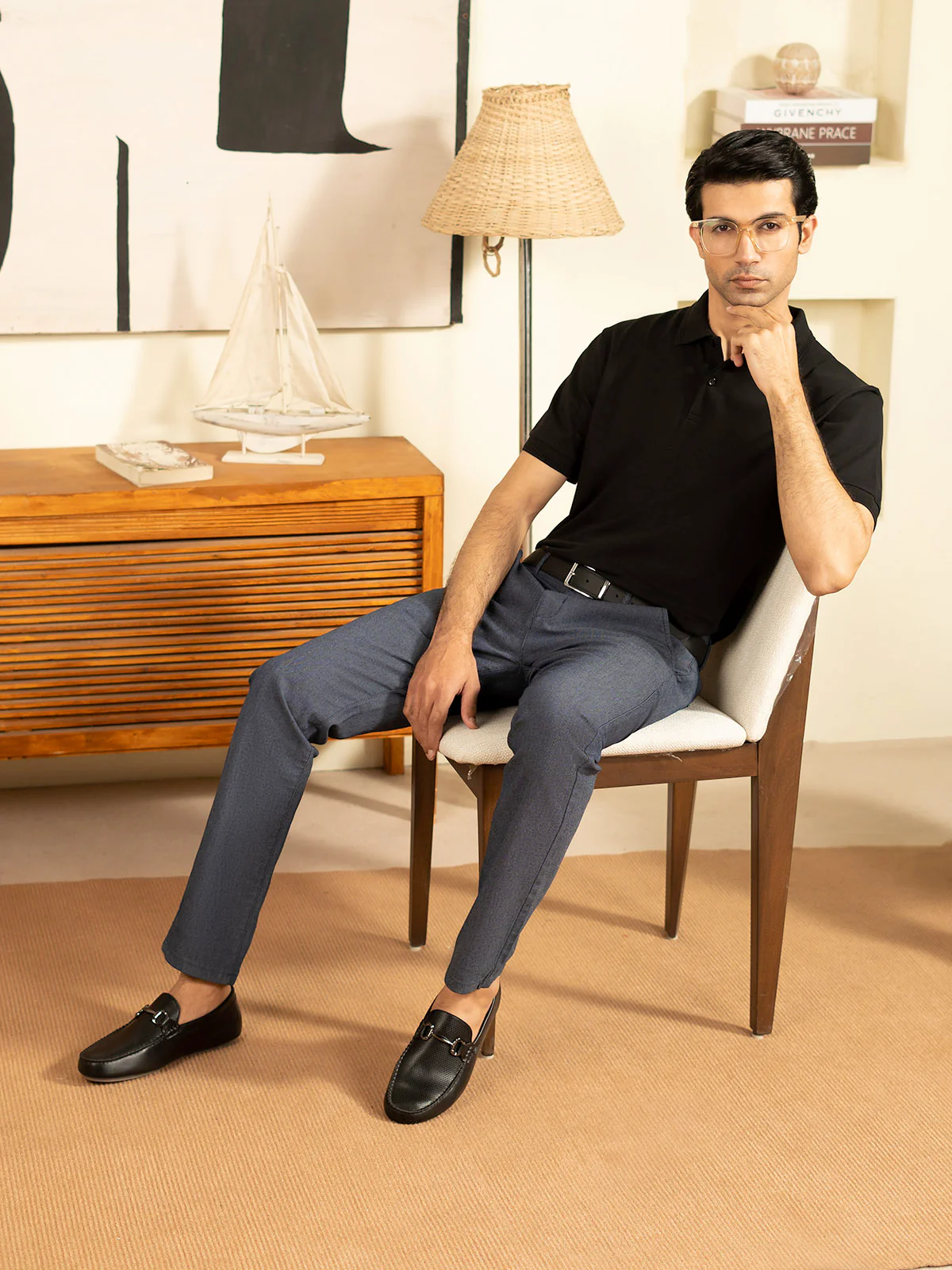 "DEAN" Regular Basic Pique Polo Shirt - Image 7