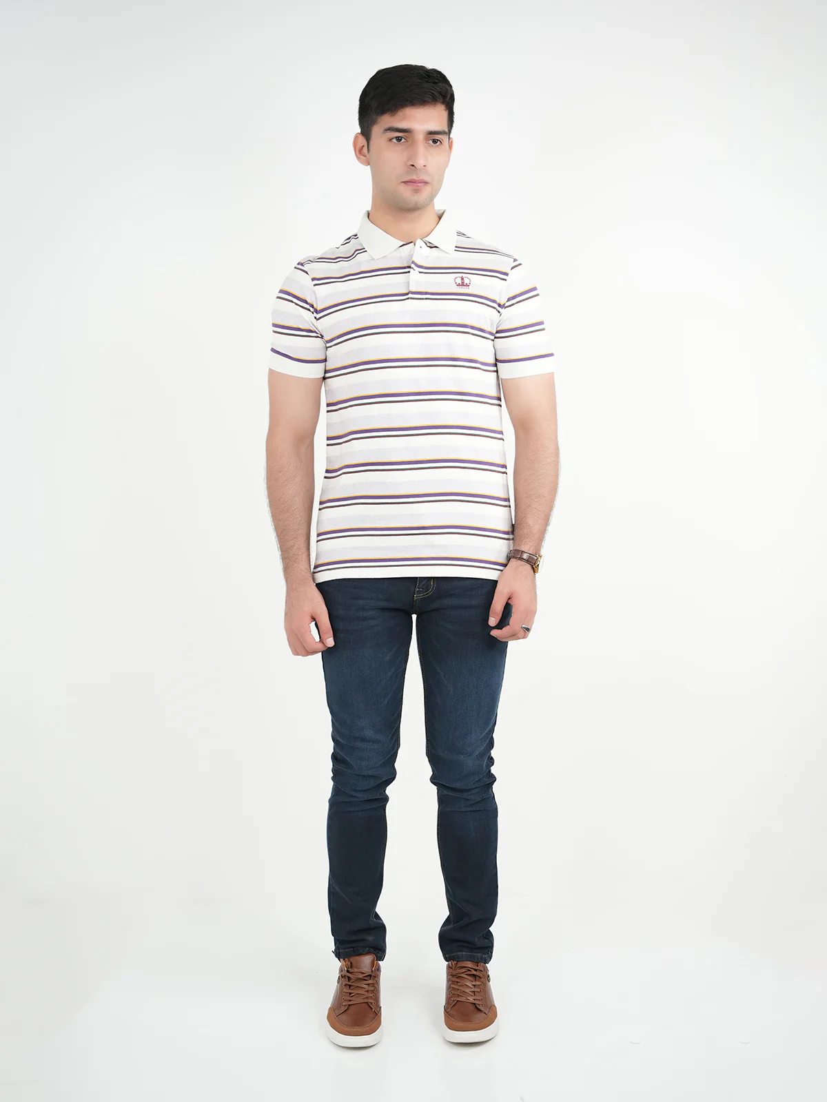"DERVLA" Summer Slim Fit Polo Shirt - Image 2
